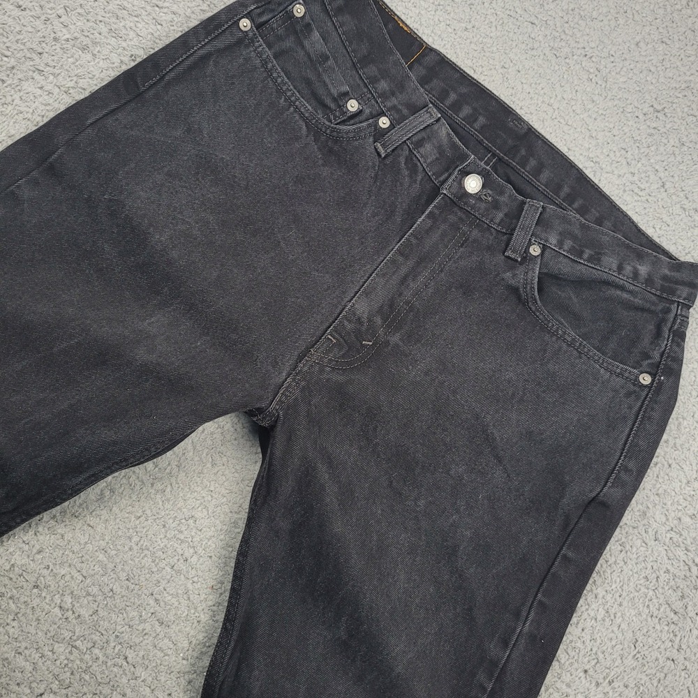 Levi's 505 Jeans‎ Mens W36 L30 Black Denim Straight Leg Regular Fit